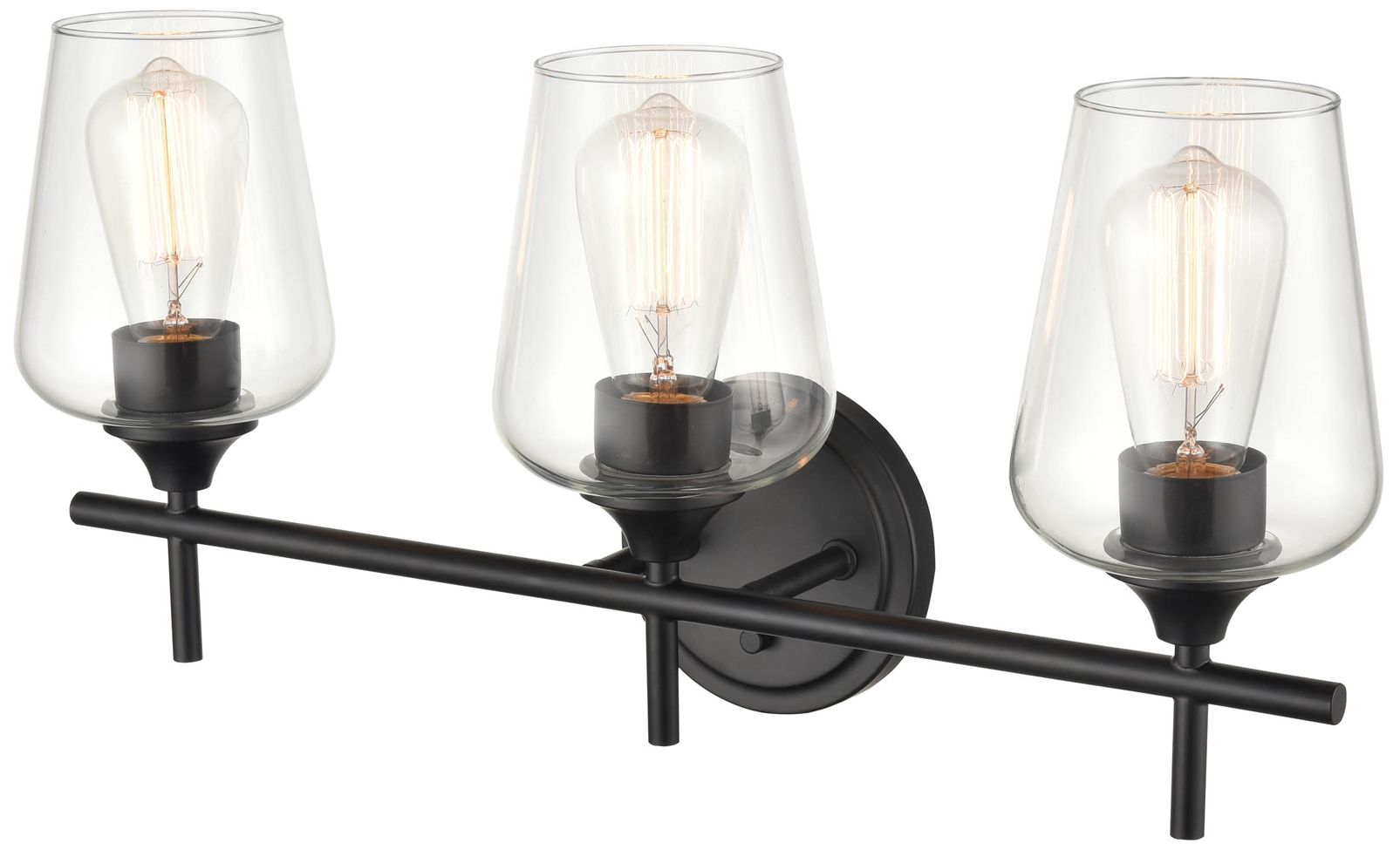 Image 3 Millennium Lighting Ashford 3 Light Vanity Fixture Matte Black more views