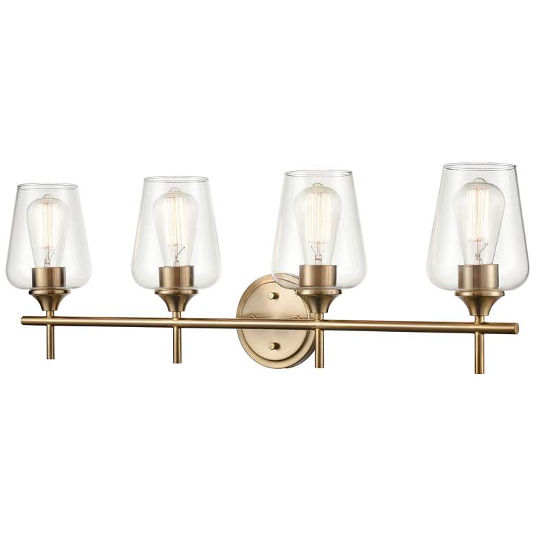 Image 1 Millennium Lighting Ashford 31" Wide 4-Light Modern Gold Vanity Light