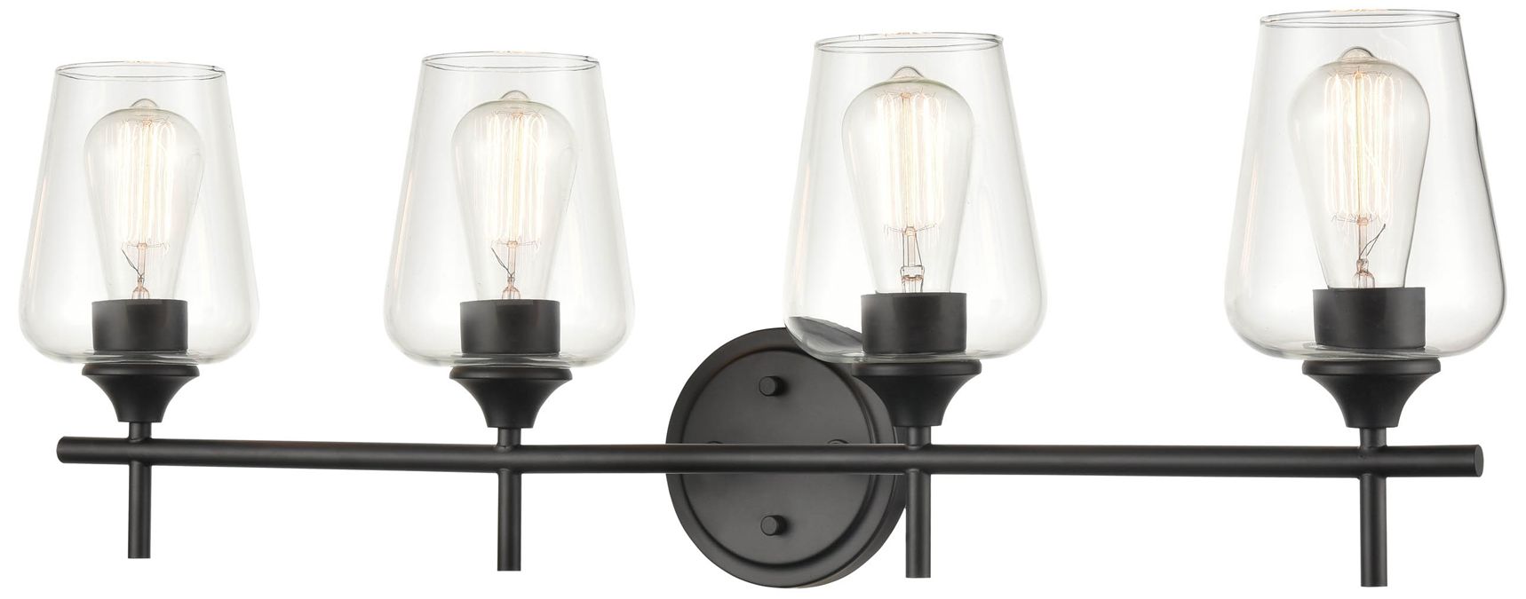 Image 2 Millennium Lighting Ashford 4 Light Vanity Fixture in Matte Black more views