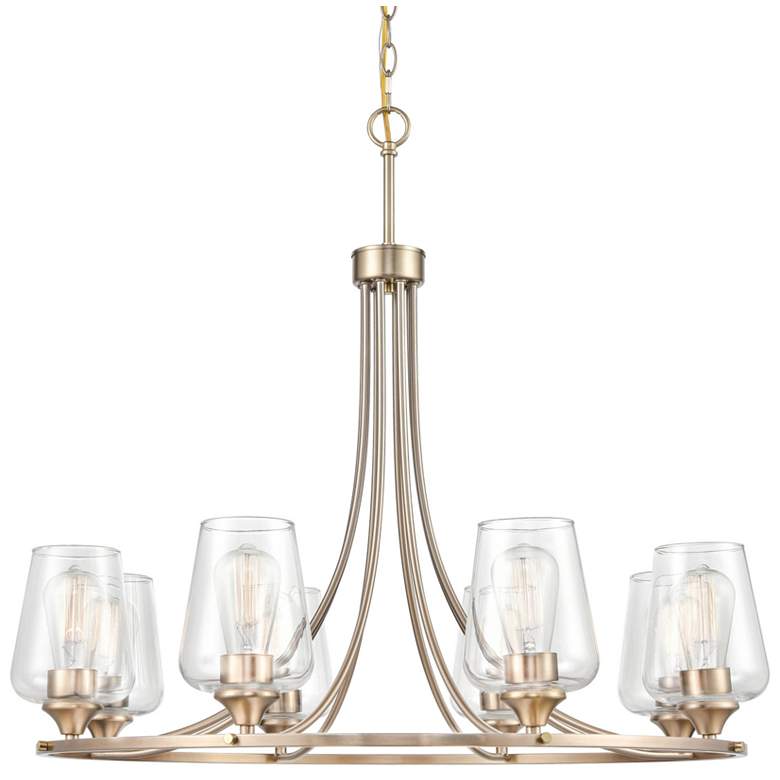 Image 1 Millennium Lighting Ashford 8 Light Chandelier in Modern Gold