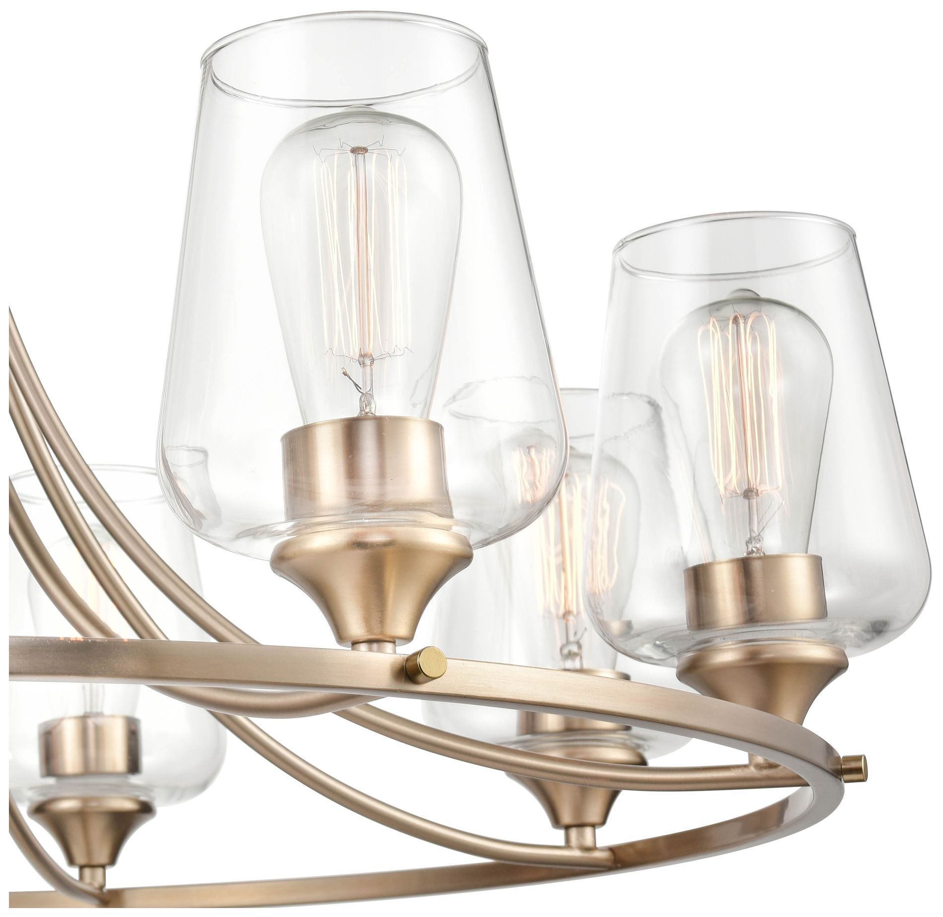 Image 2 Millennium Lighting Ashford 8 Light Chandelier in Modern Gold more views