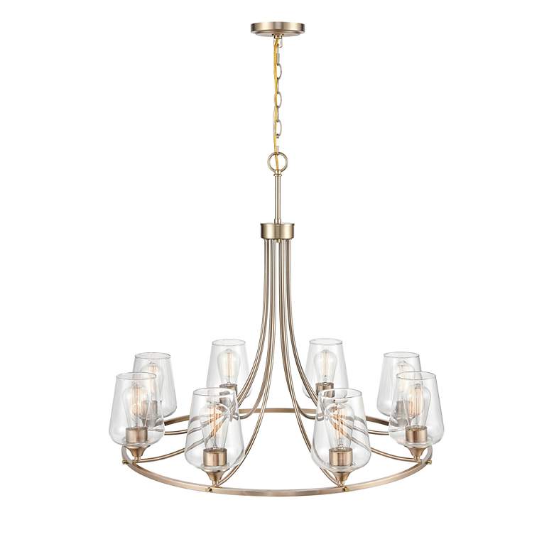Image 3 Millennium Lighting Ashford 8 Light Chandelier in Modern Gold more views