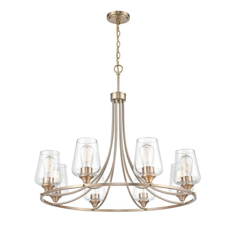 Image 4 Millennium Lighting Ashford 8 Light Chandelier in Modern Gold more views