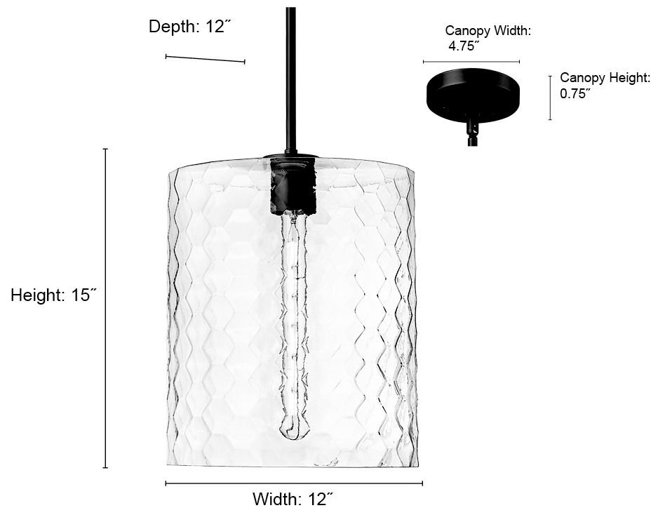 Image 6 Millennium Lighting Ashli 1 Light Pendant light more views