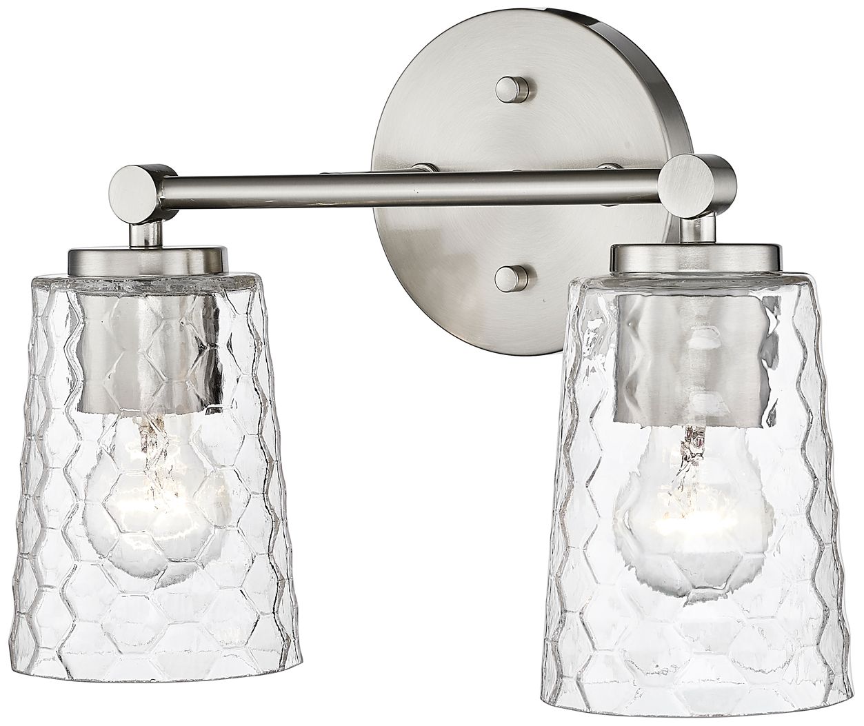 Image 2 Millennium Lighting Ashli 2 Light Vanity Fixture in Brushed Nickel more views