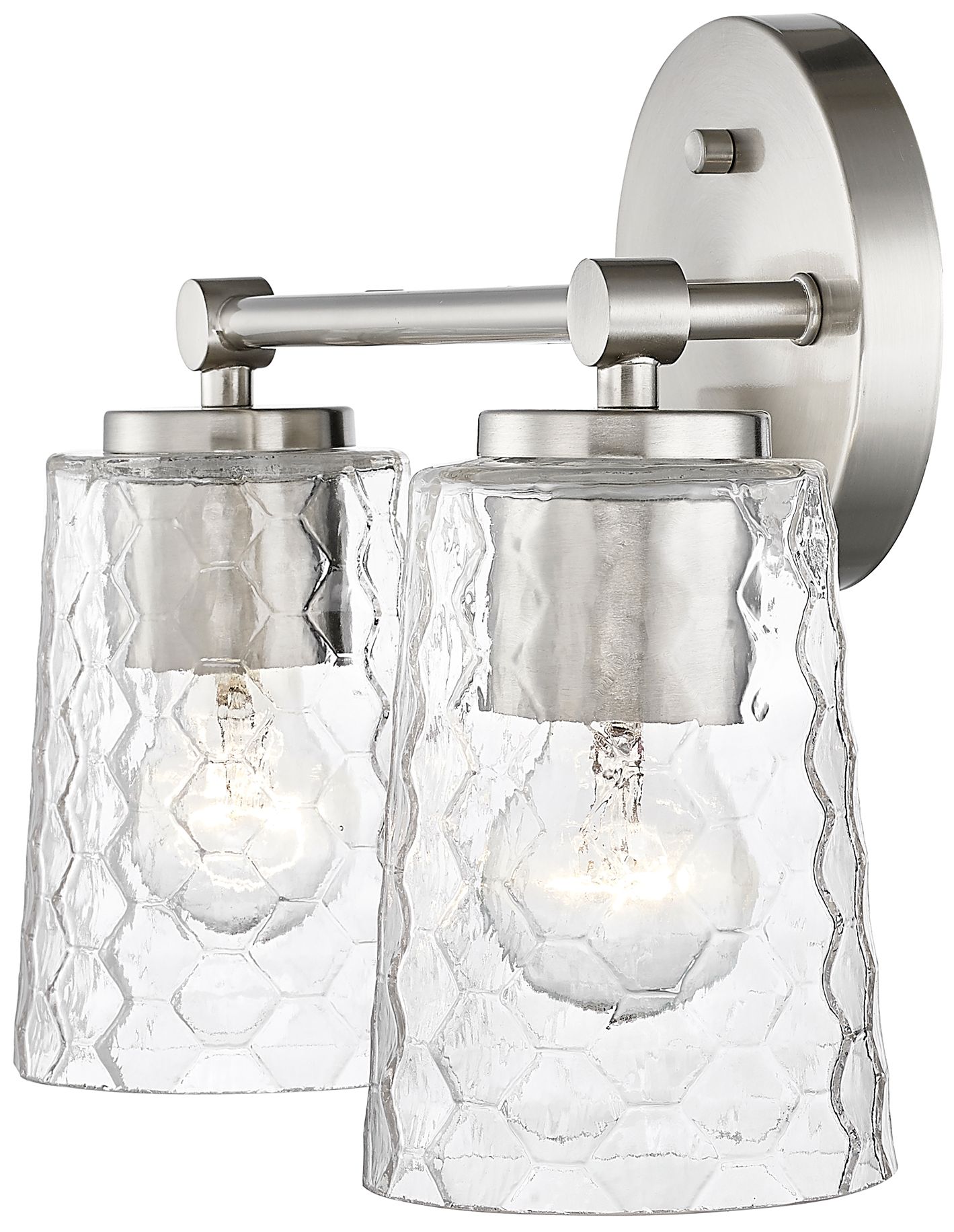 Image 5 Millennium Lighting Ashli 2 Light Vanity Fixture in Brushed Nickel more views