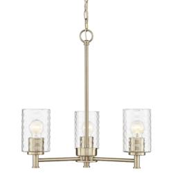 Millennium Lighting Ashli 3 Light Chandelier in Modern Gold