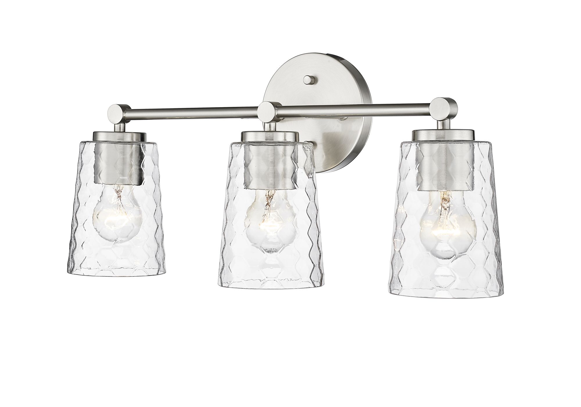 Image 2 Millennium Lighting Ashli 3 Light Vanity Fixture in Brushed Nickel more views