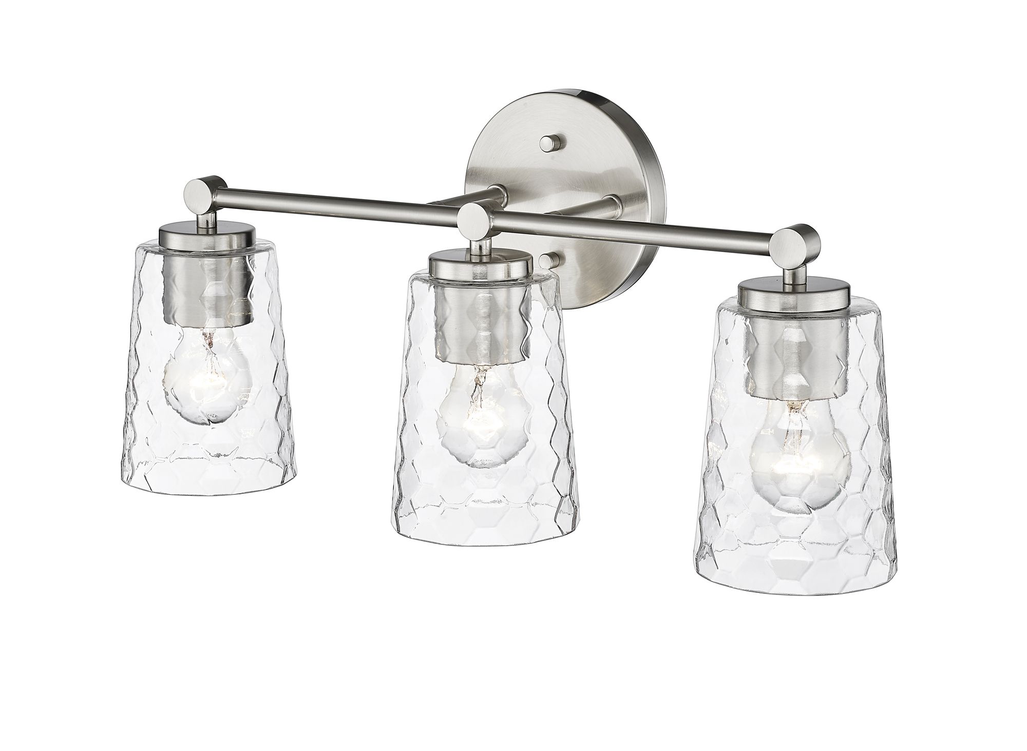 Image 3 Millennium Lighting Ashli 3 Light Vanity Fixture in Brushed Nickel more views