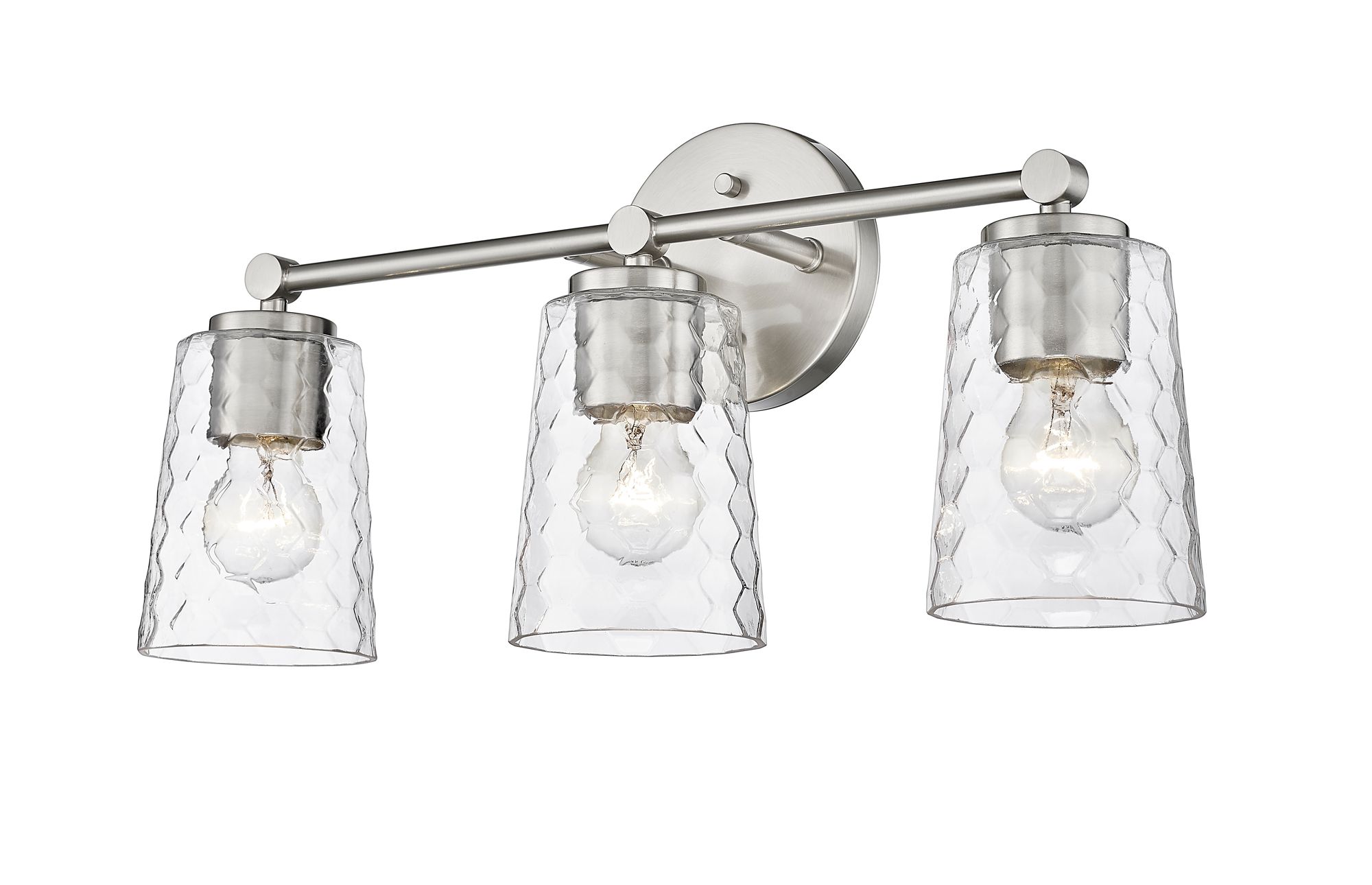 Image 4 Millennium Lighting Ashli 3 Light Vanity Fixture in Brushed Nickel more views