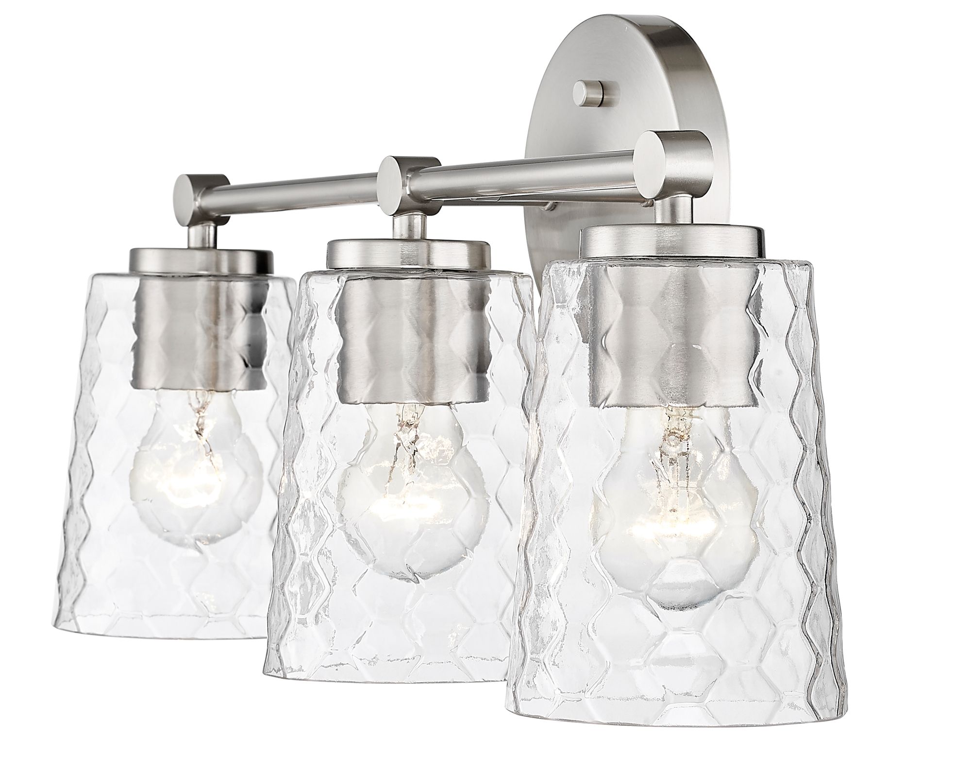 Image 5 Millennium Lighting Ashli 3 Light Vanity Fixture in Brushed Nickel more views