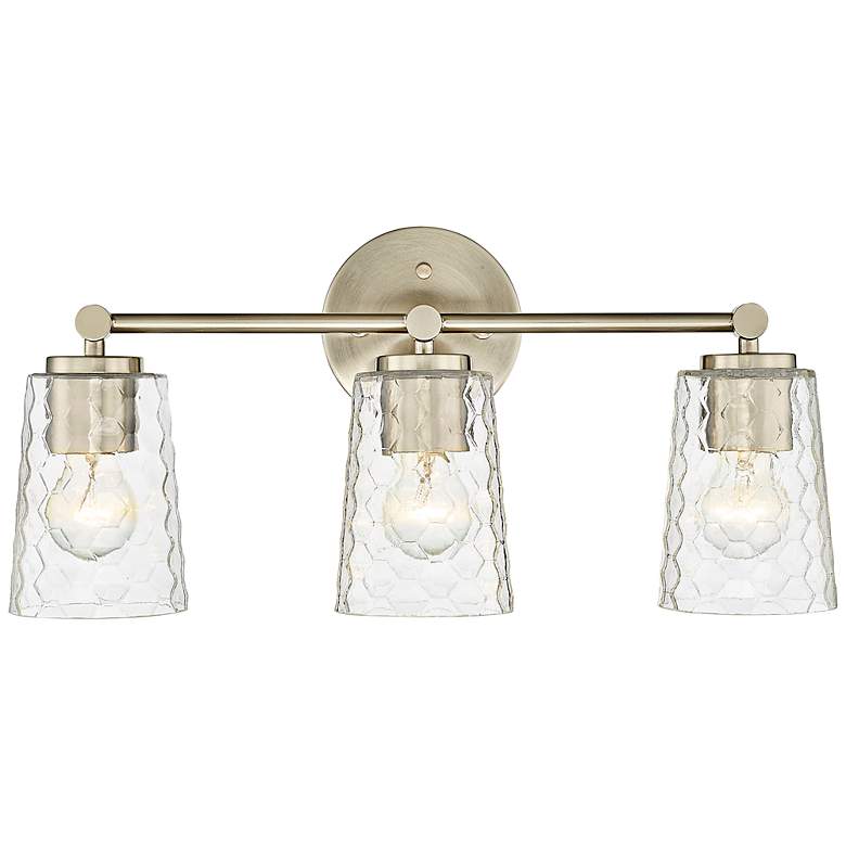 Image 1 Millennium Lighting Ashli 3 Light Vanity Fixture in Modern Gold