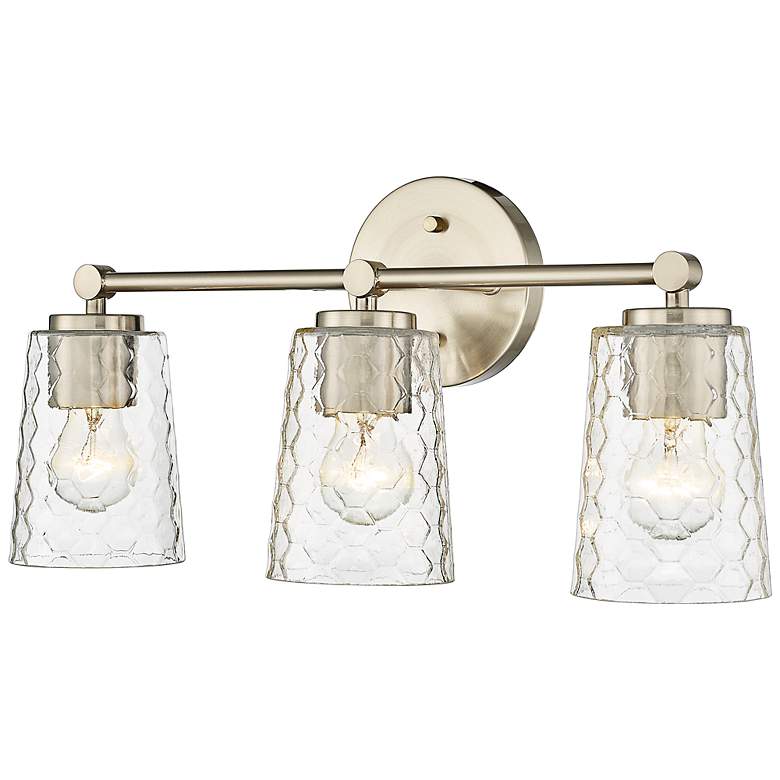 Image 5 Millennium Lighting Ashli 3 Light Vanity Fixture in Modern Gold more views