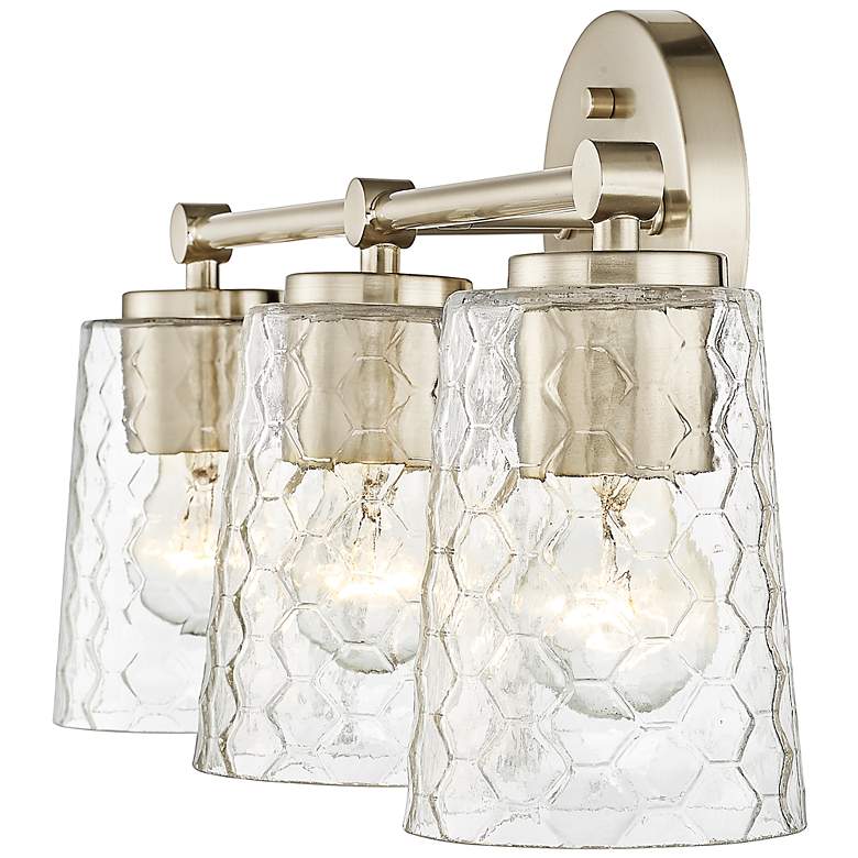Image 6 Millennium Lighting Ashli 3 Light Vanity Fixture in Modern Gold more views