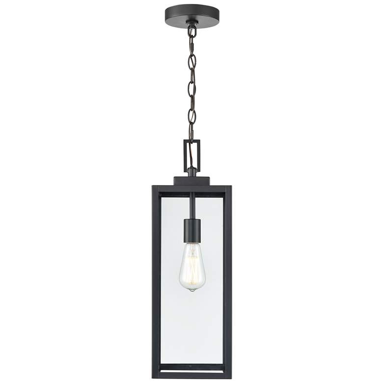 Image 1 Millennium Lighting Atless 1 Light Outdoor Pendant in Black