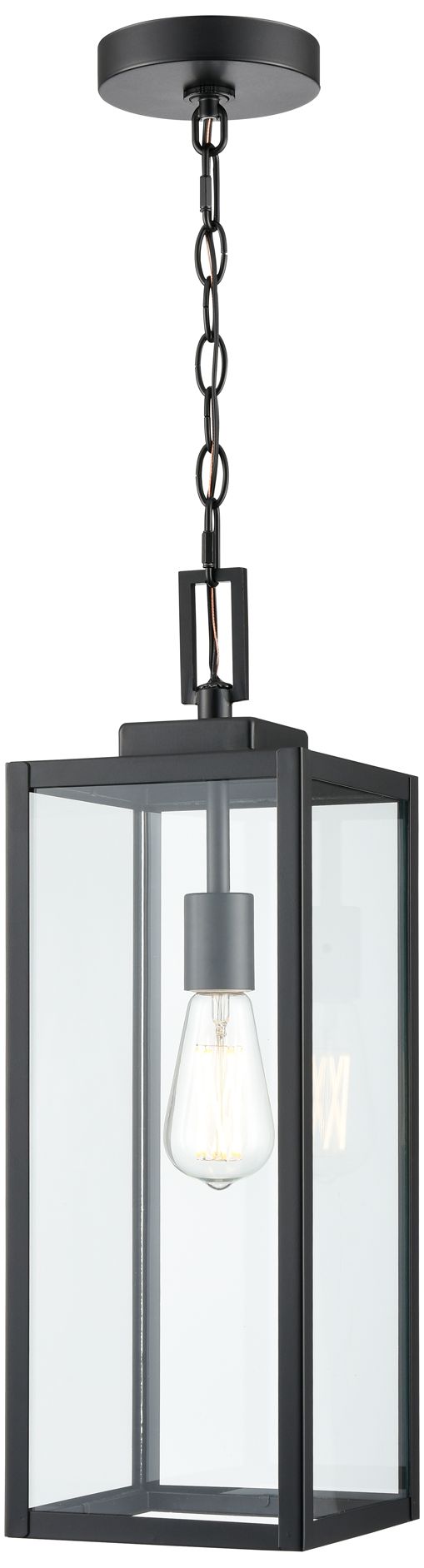 Image 2 Millennium Lighting Atless 1 Light Outdoor Pendant in Black more views