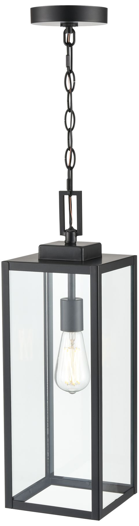 Image 3 Millennium Lighting Atless 1 Light Outdoor Pendant in Black more views