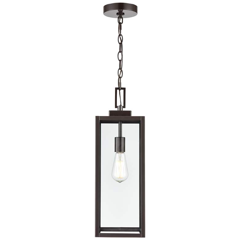 Image 1 Millennium Lighting Atless 1 Light Outdoor Pendant in Bronze