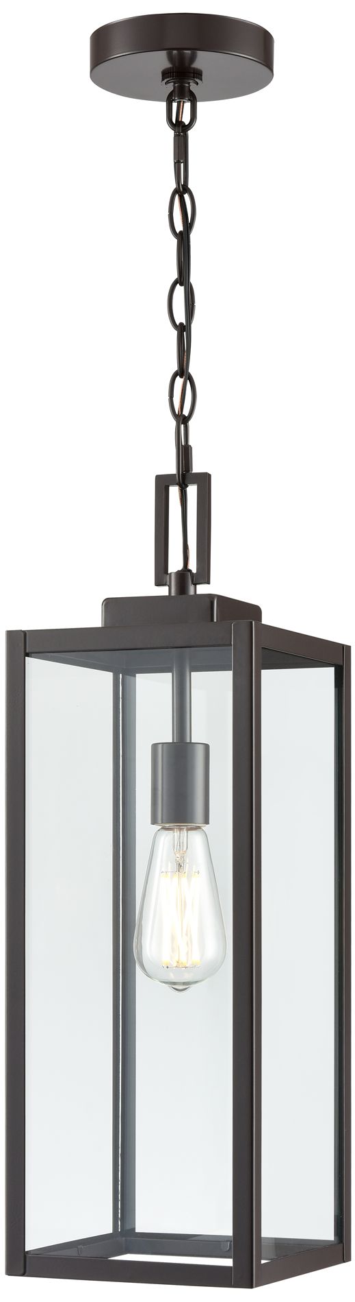 Image 3 Millennium Lighting Atless 1 Light Outdoor Pendant in Bronze more views