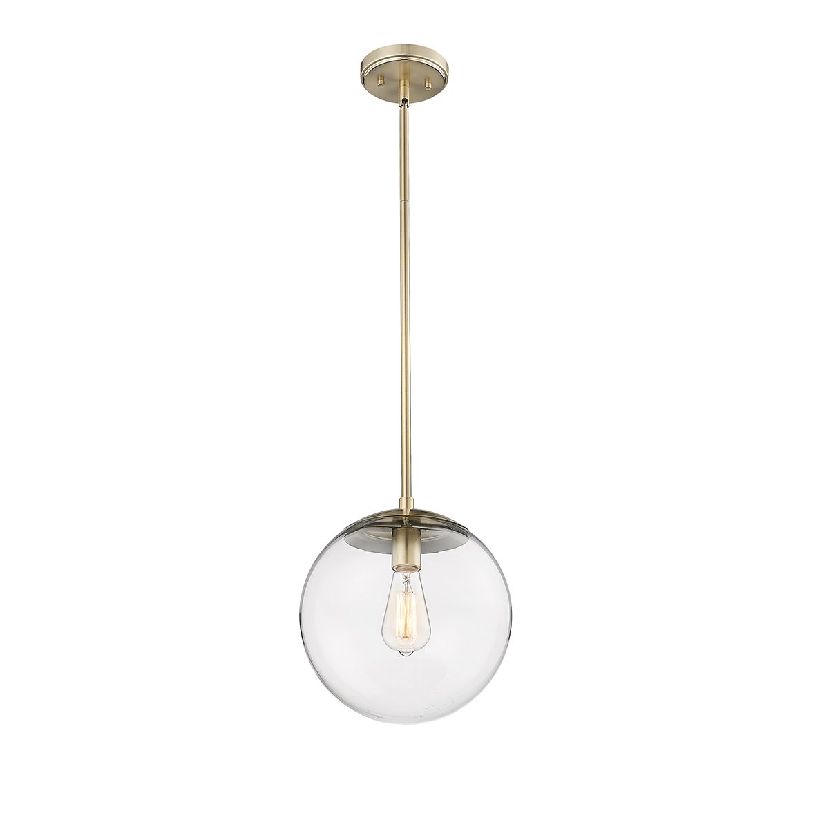 Image 3 Millennium Lighting Avell 1 Light Pendant Fixture in Modern Gold more views