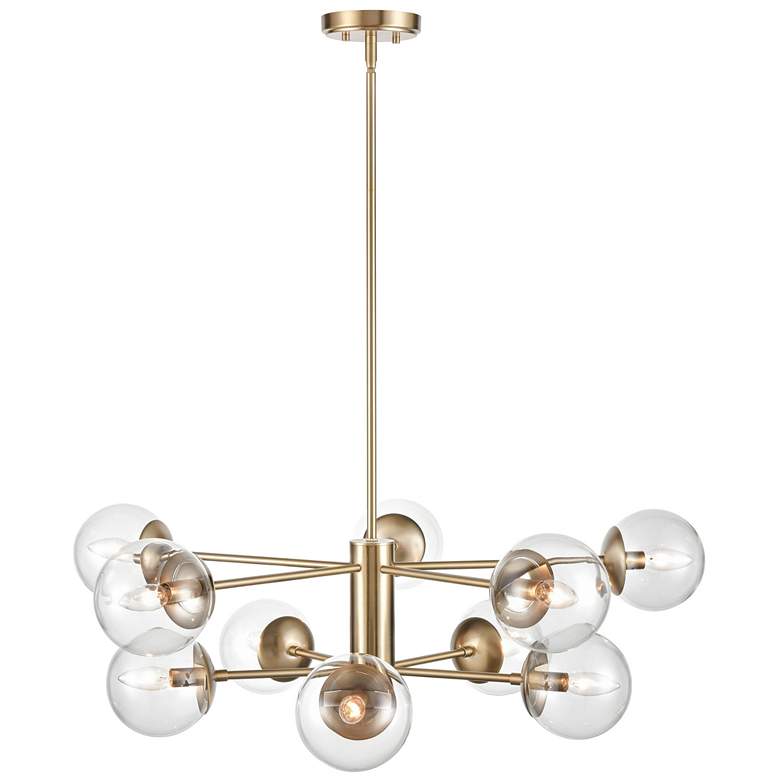 Image 1 Millennium Lighting Avell 36" Wide 10 Light Modern Gold Chandelier