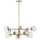 Millennium Lighting Avell 36" Wide 10 Light Modern Gold Chandelier