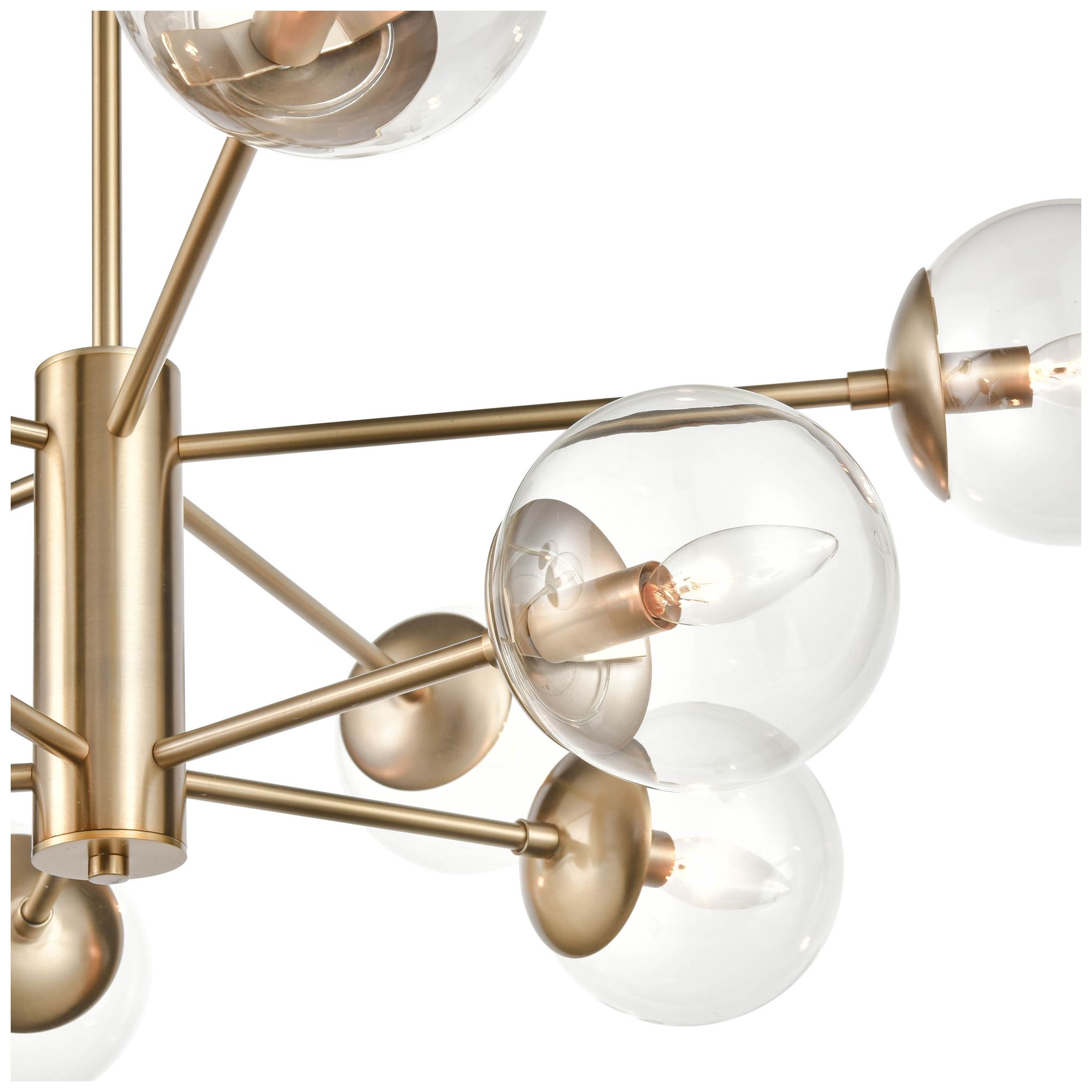 Image 4 Millennium Lighting Avell 36" Wide 10 Light Modern Gold Chandelier more views