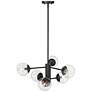 4_Millennium Lighting Avell 6 Light Pendant Fixture in Matte Black more views
