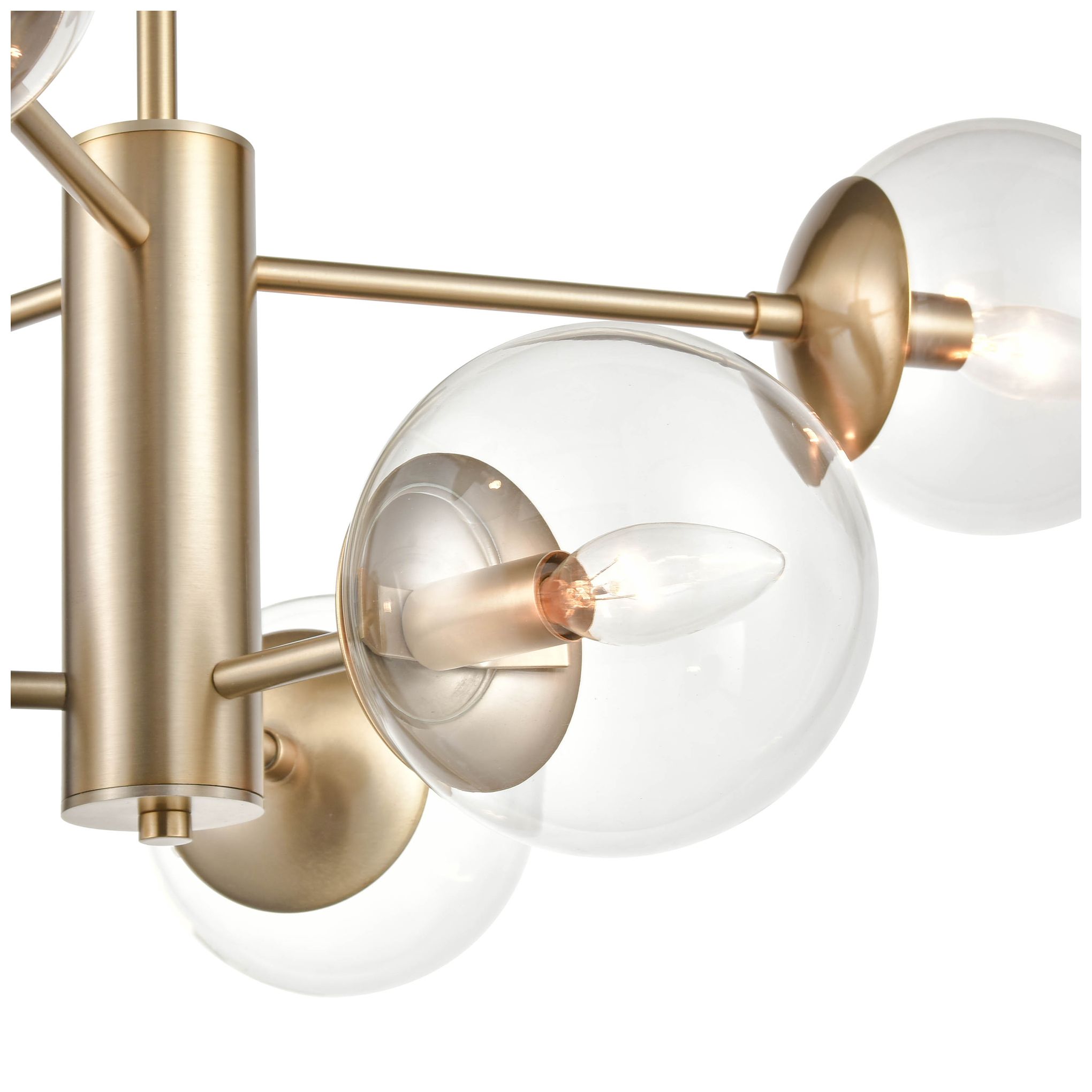Image 5 Millennium Lighting Avell 6 Light Pendant Fixture in Modern Gold more views