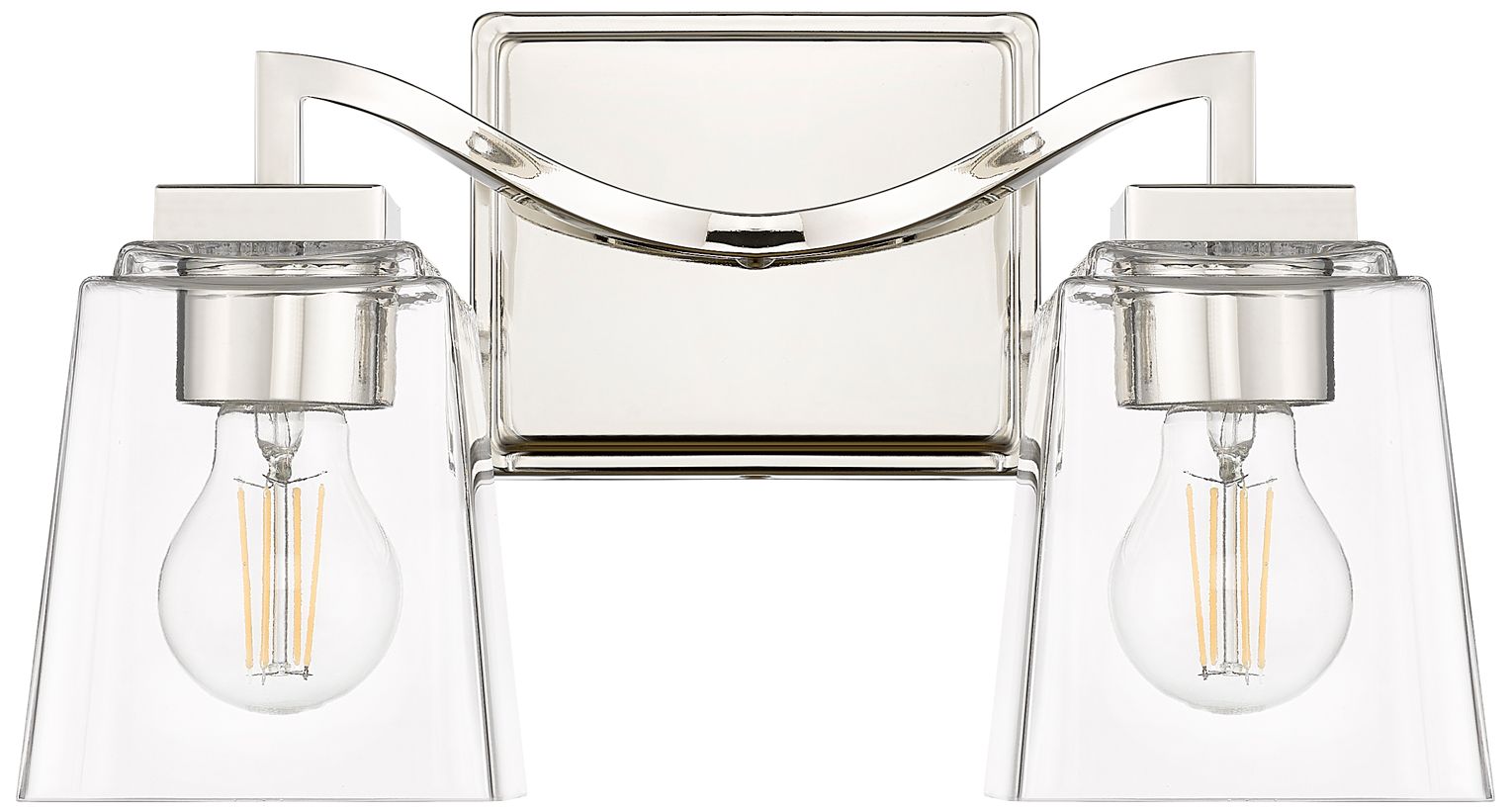 Millennium Lighting Avenna 2-Light Polished Nickel Bathroom Vanity