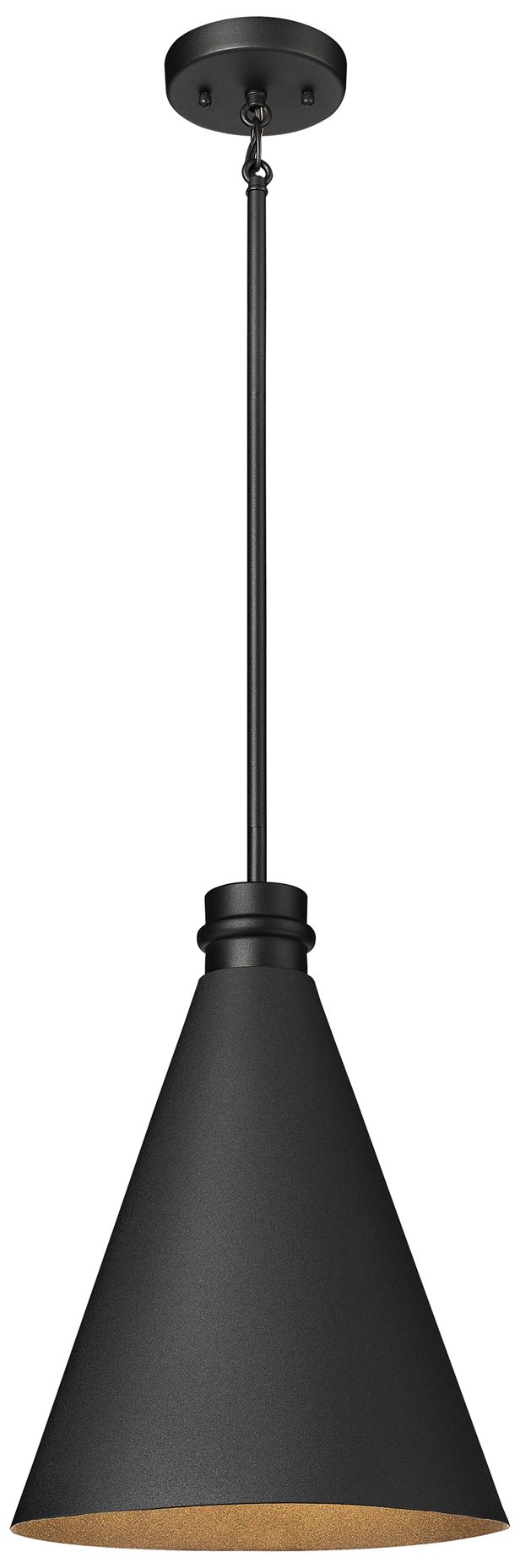 Image 2 Millennium Lighting Axston 1-Light Outdoor Pendant in Textured Black more views