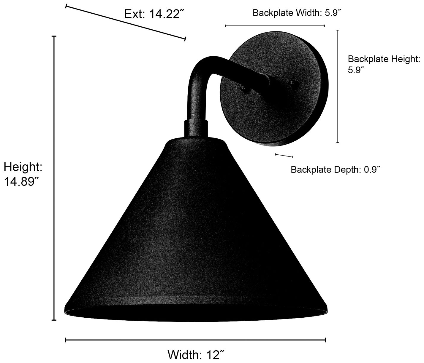 Millennium Lighting Axston 1-Light Outdoor Wall Sconce in Textured Black