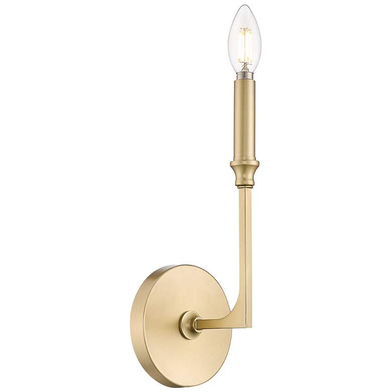 Image 1 Millennium Lighting Azara 12 Inch High 1-Light Sconce in Matte Black