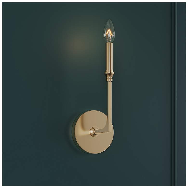 Image 7 Millennium Lighting Azara 12 Inch High 1-Light Sconce in Matte Black more views