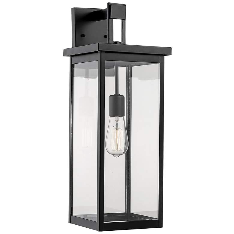 Image 1 Millennium Lighting Barkeley 1 Light 22 inch Outdoor Wall Sconce in Black