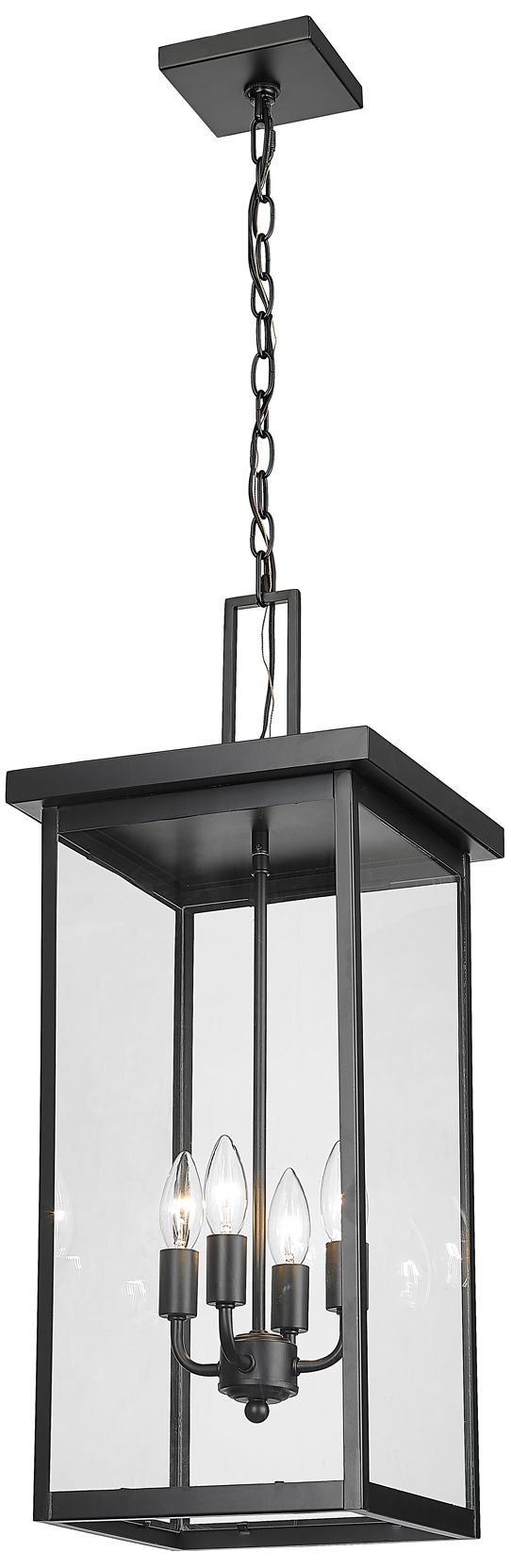 Image 4 Millennium Lighting Barkeley 4 Light 27 inch Outdoor Lantern Black more views