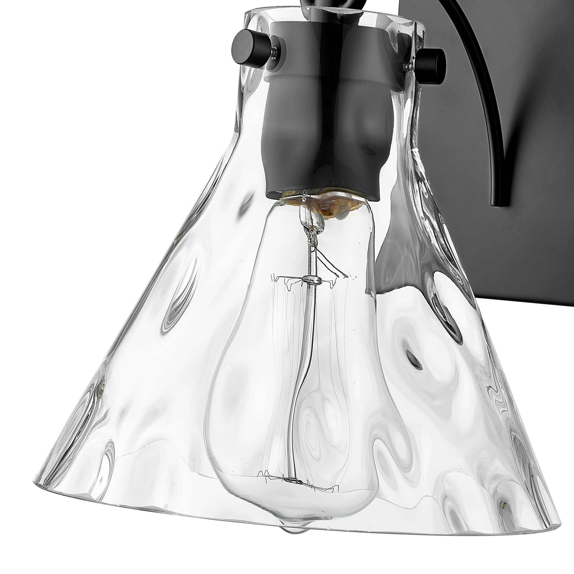Image 5 Millennium Lighting Barlon 1-Light 9.25in Tall Matte Black Wall Sconce more views