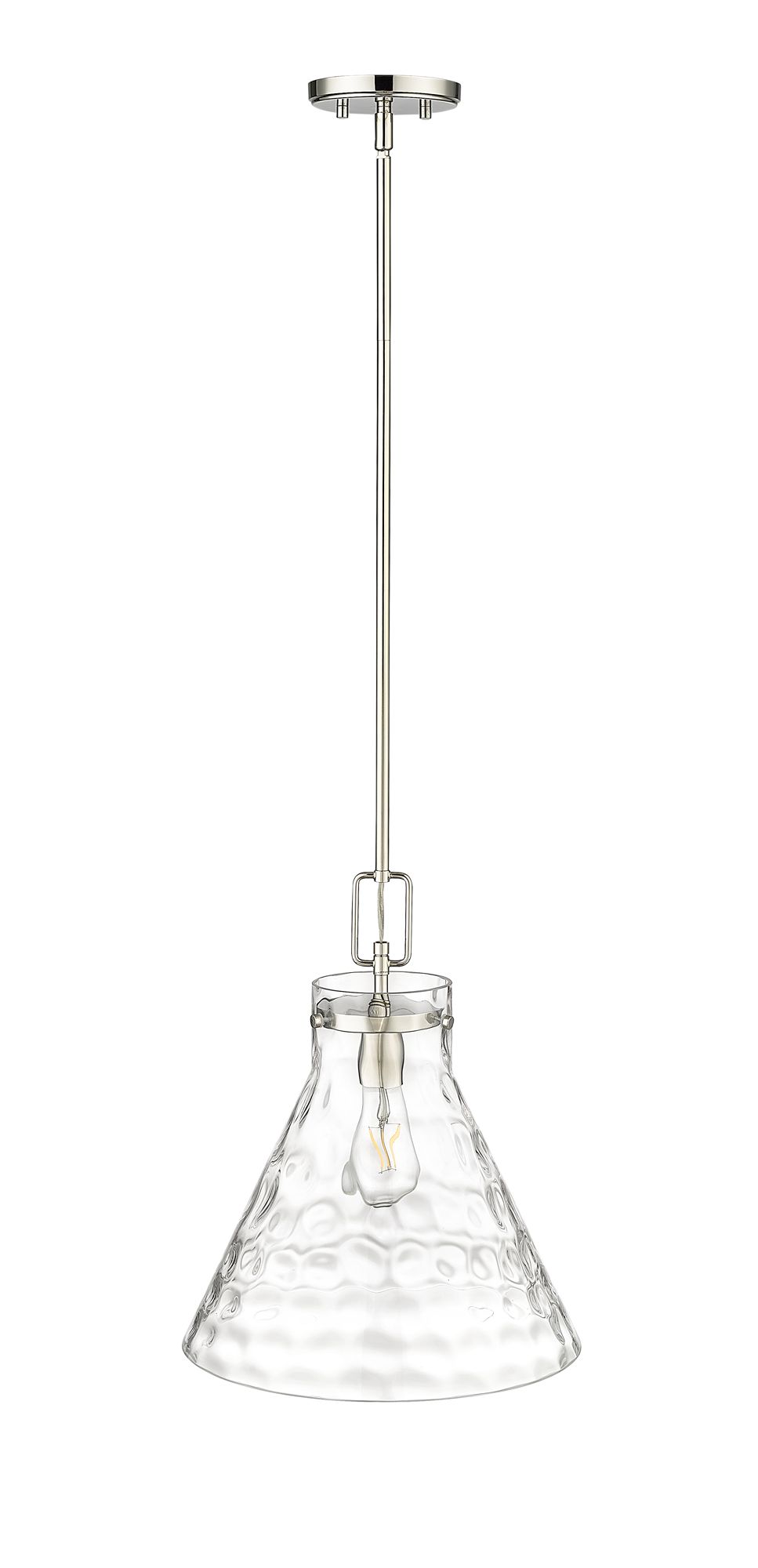 Image 2 Millennium Lighting Barlon 1-Light Polished Nickel Pendant more views