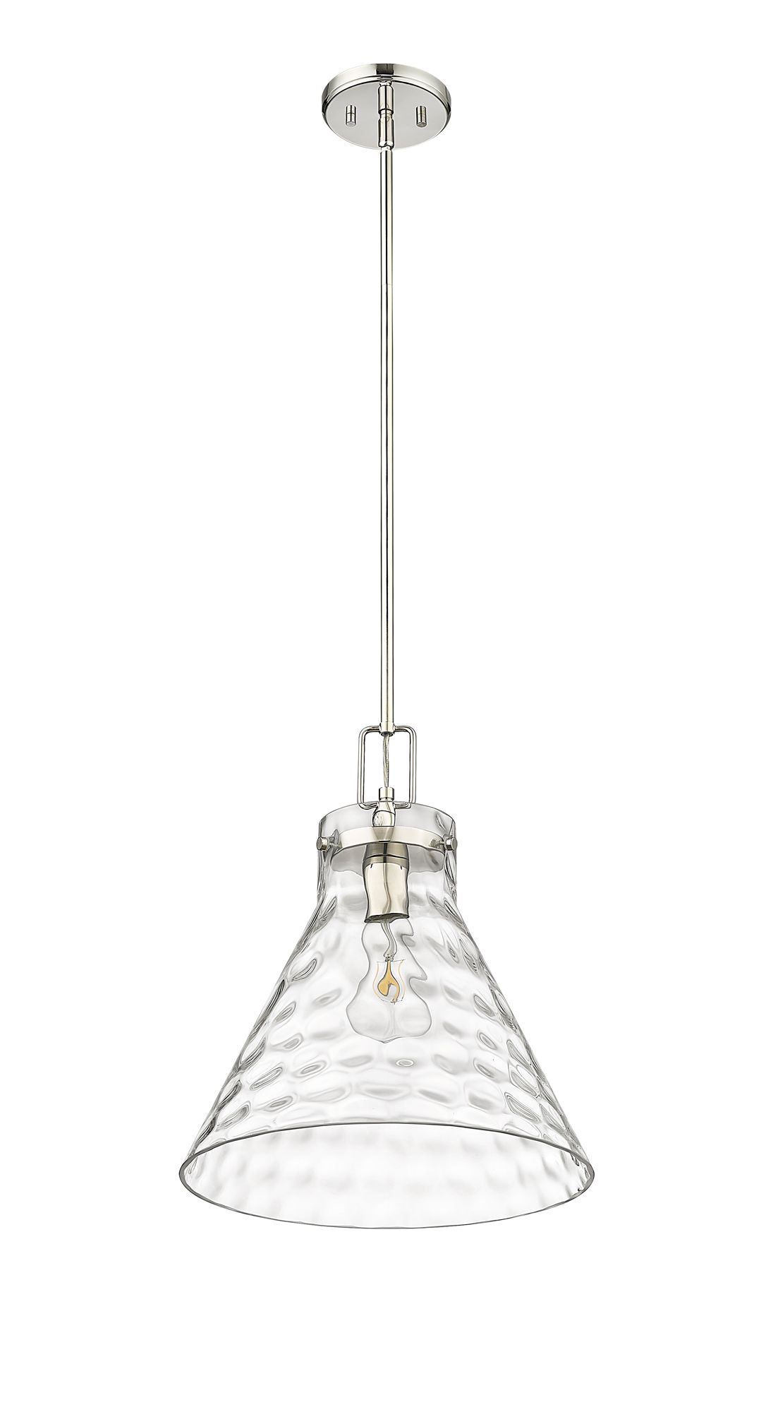 Image 4 Millennium Lighting Barlon 1-Light Polished Nickel Pendant more views