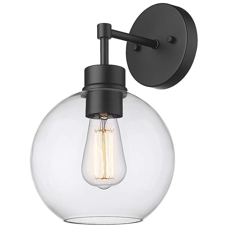 Image 6 Millennium Lighting Basin 1 Light Outdoor Wall Sconce Powder Coat Black more views