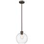 1_Millennium Lighting Basin 10" Bronze and Glass Globe Mini Pendant