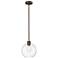 Millennium Lighting Basin 10" Bronze and Glass Globe Mini Pendant