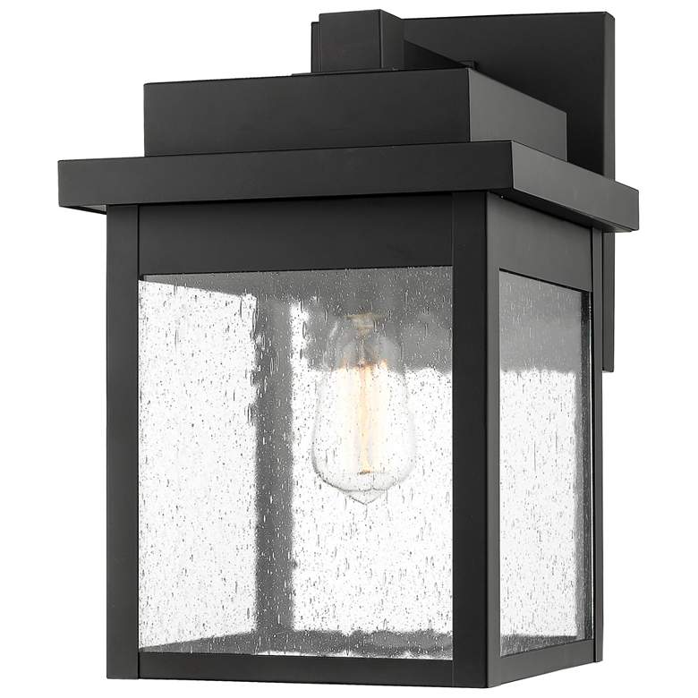 Image 1 Millennium Lighting Belle Chasse 1 Light 10.5" Outdoor Wall Sconce Bla