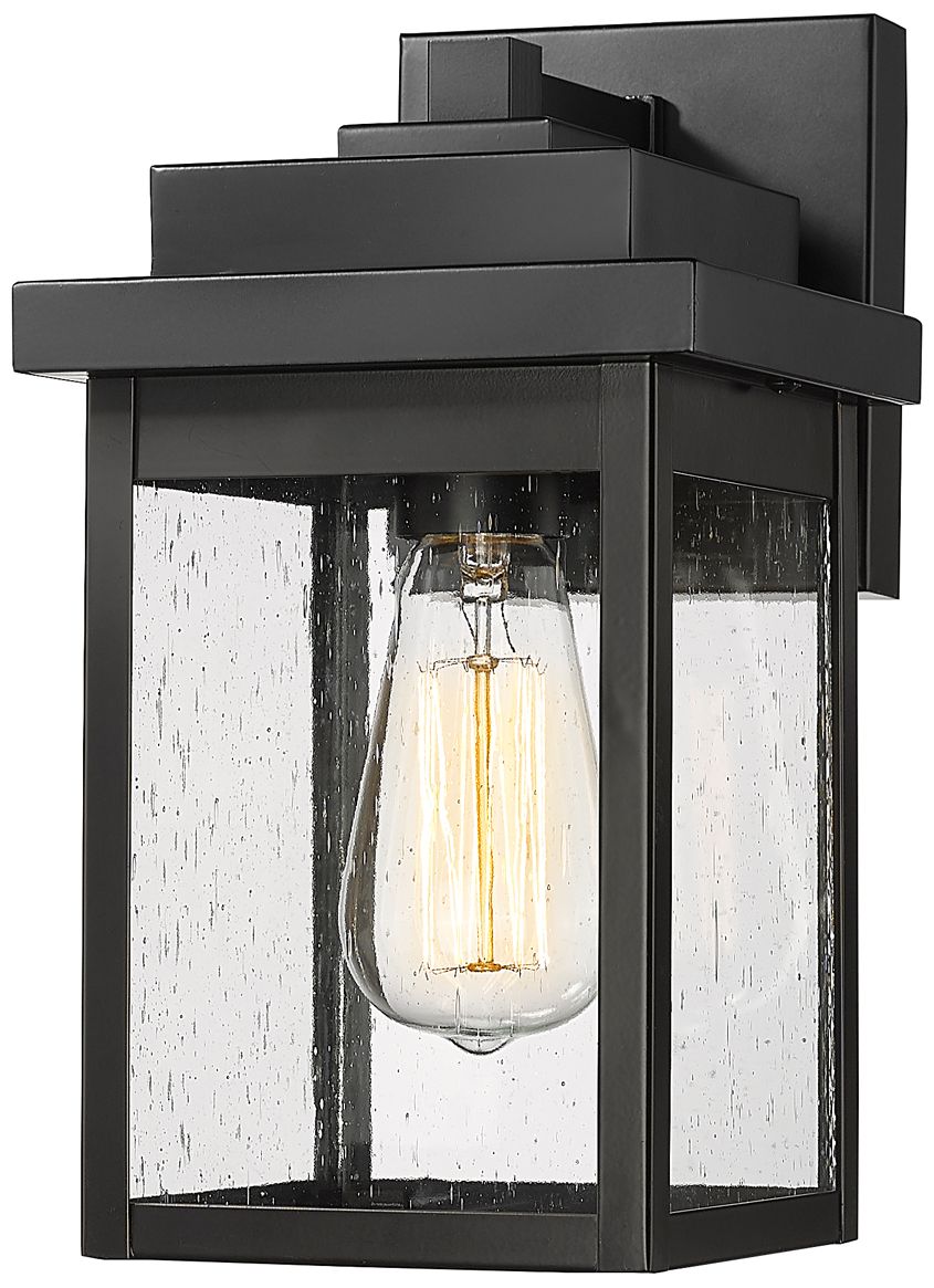 Image 2 Millennium Lighting Belle Chasse 1 Light 8" Outdoor Wall Sconce in Bla more views