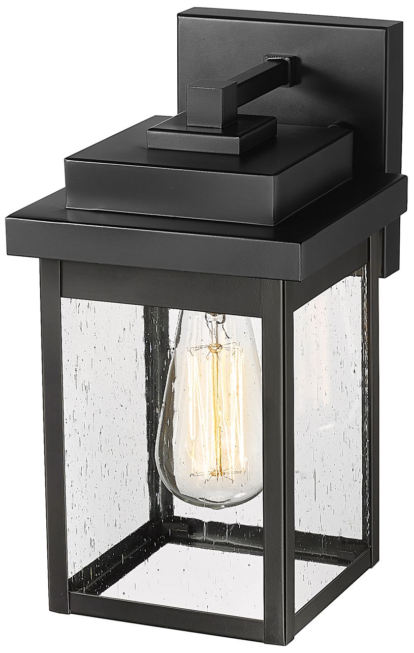 Image 4 Millennium Lighting Belle Chasse 1 Light 8" Outdoor Wall Sconce in Bla more views