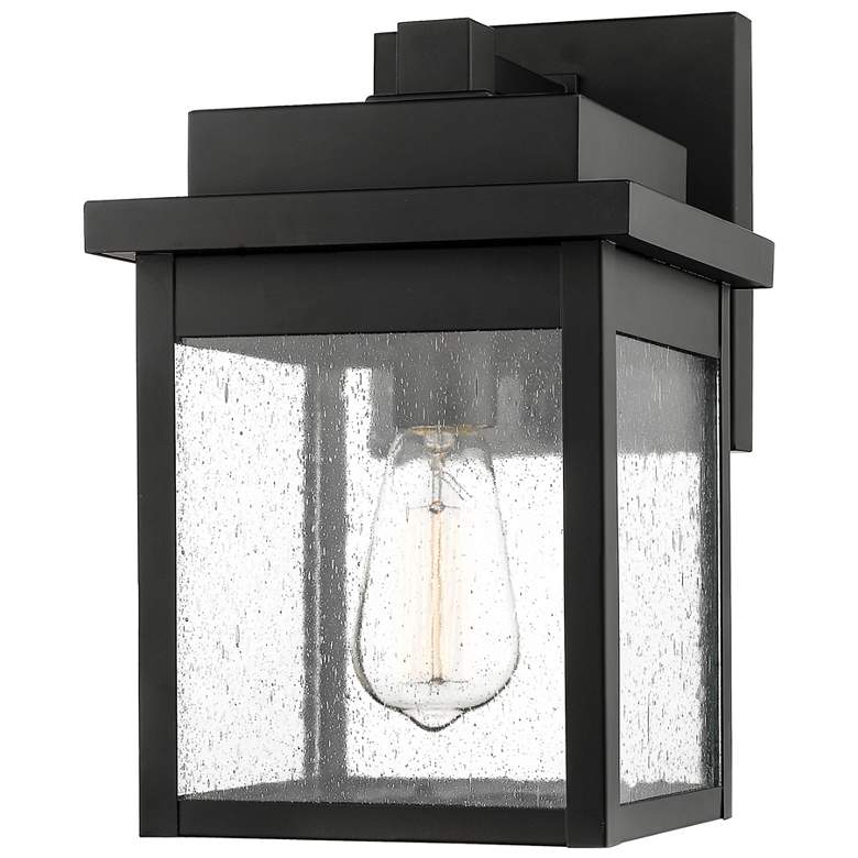 Image 1 Millennium Lighting Belle Chasse 1 Light 8" Outdoor Wall Sconce in Bla