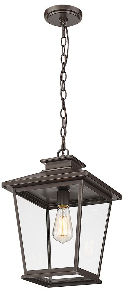 Image 3 Millennium Lighting Bellmon 1 Light Outdoor Pendant in Powder Coat Bronze more views
