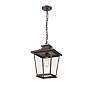 3_Millennium Lighting Bellmon 1 Light Outdoor Pendant in Powder Coat Bronze more views