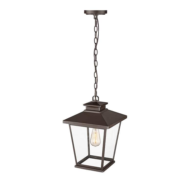 Image 4 Millennium Lighting Bellmon 1 Light Outdoor Pendant in Powder Coat Bronze more views