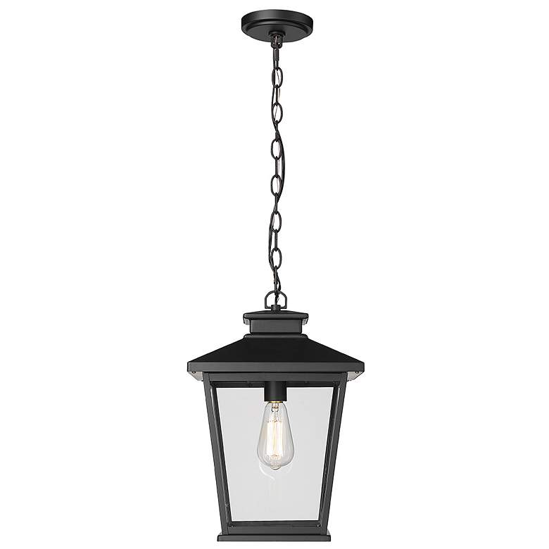 Image 1 Millennium Lighting Bellmon 1 Light Outdoor Pendant Powder Coat Black